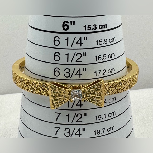 🎀 KATE SPADE Wrapped In A BOW Hinged Bangle NEW - Picture 4 of 8